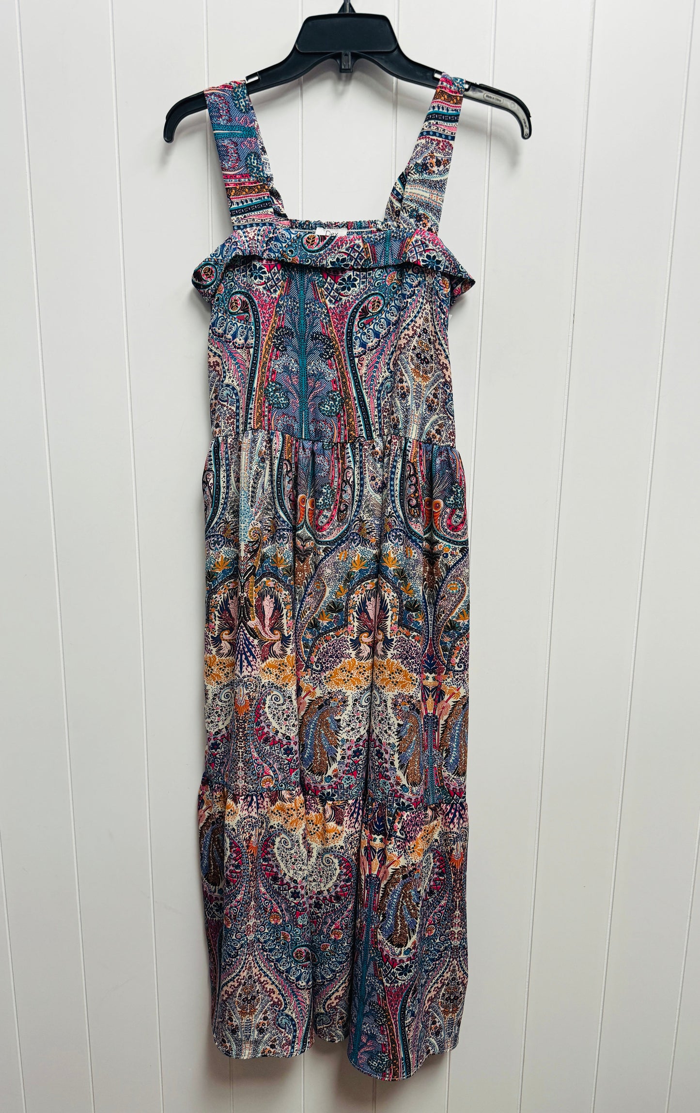 Blue & Pink Dress Casual Maxi Dex, Size S