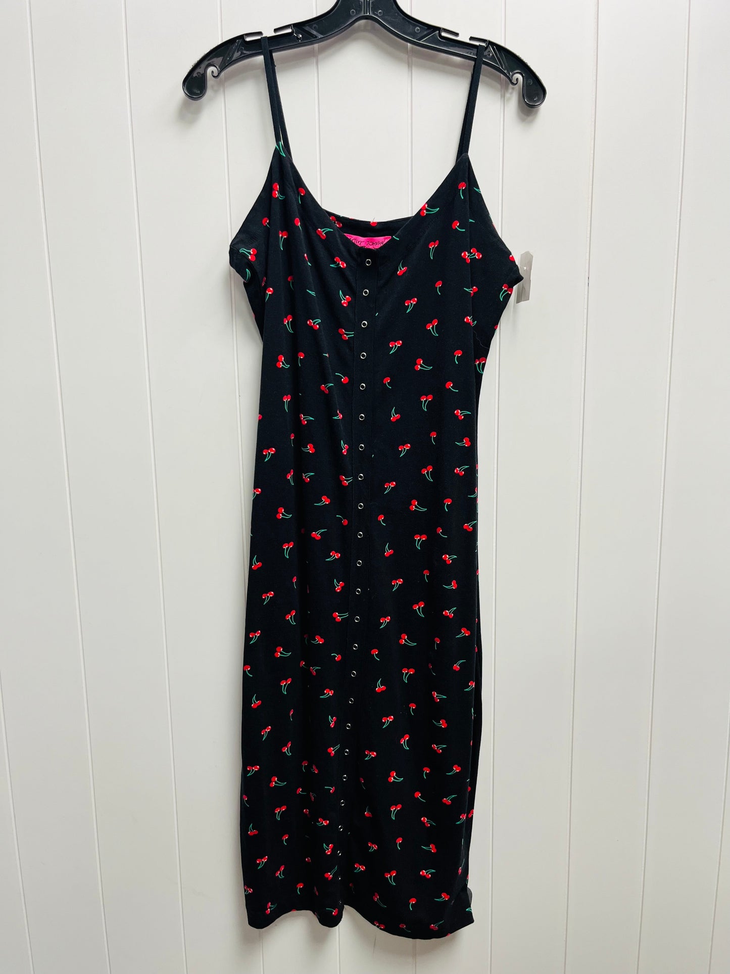 Black & Red Dress Casual Midi Betsey Johnson, Size Xl