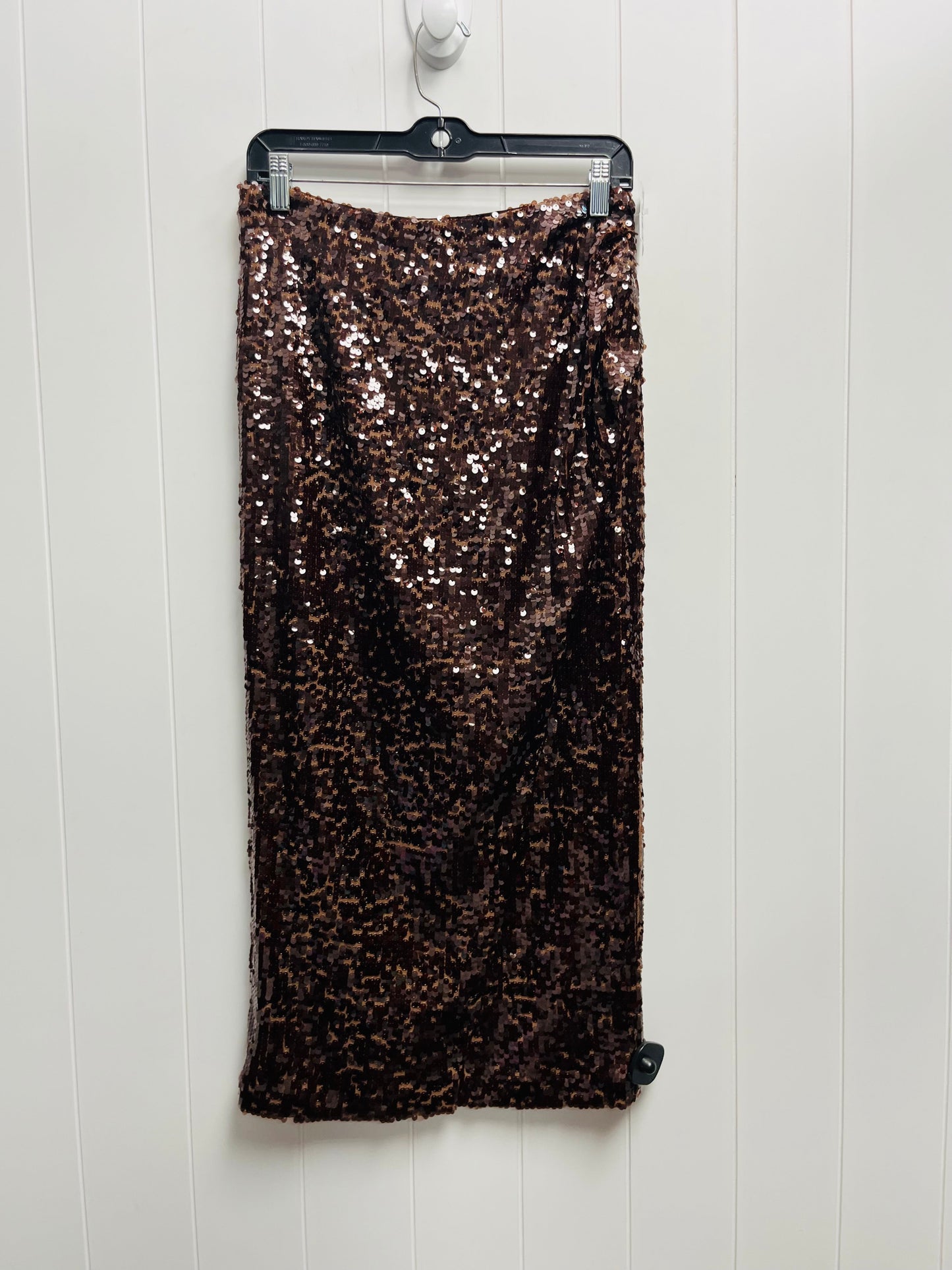 Brown Skirt Maxi Loft, Size 4