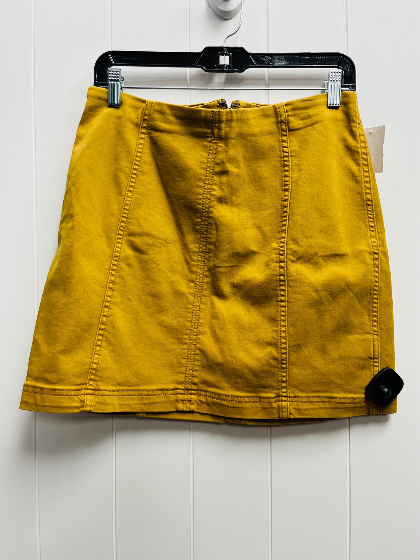 Yellow Skirt Mini & Short Free People, Size 12