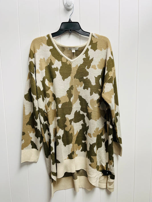 Sweater By Cato In Camouflage Print, Size: Xl