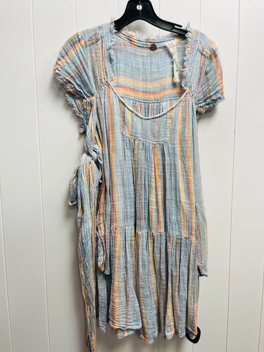 Blue & Orange Dress Casual Short Free People, Size M