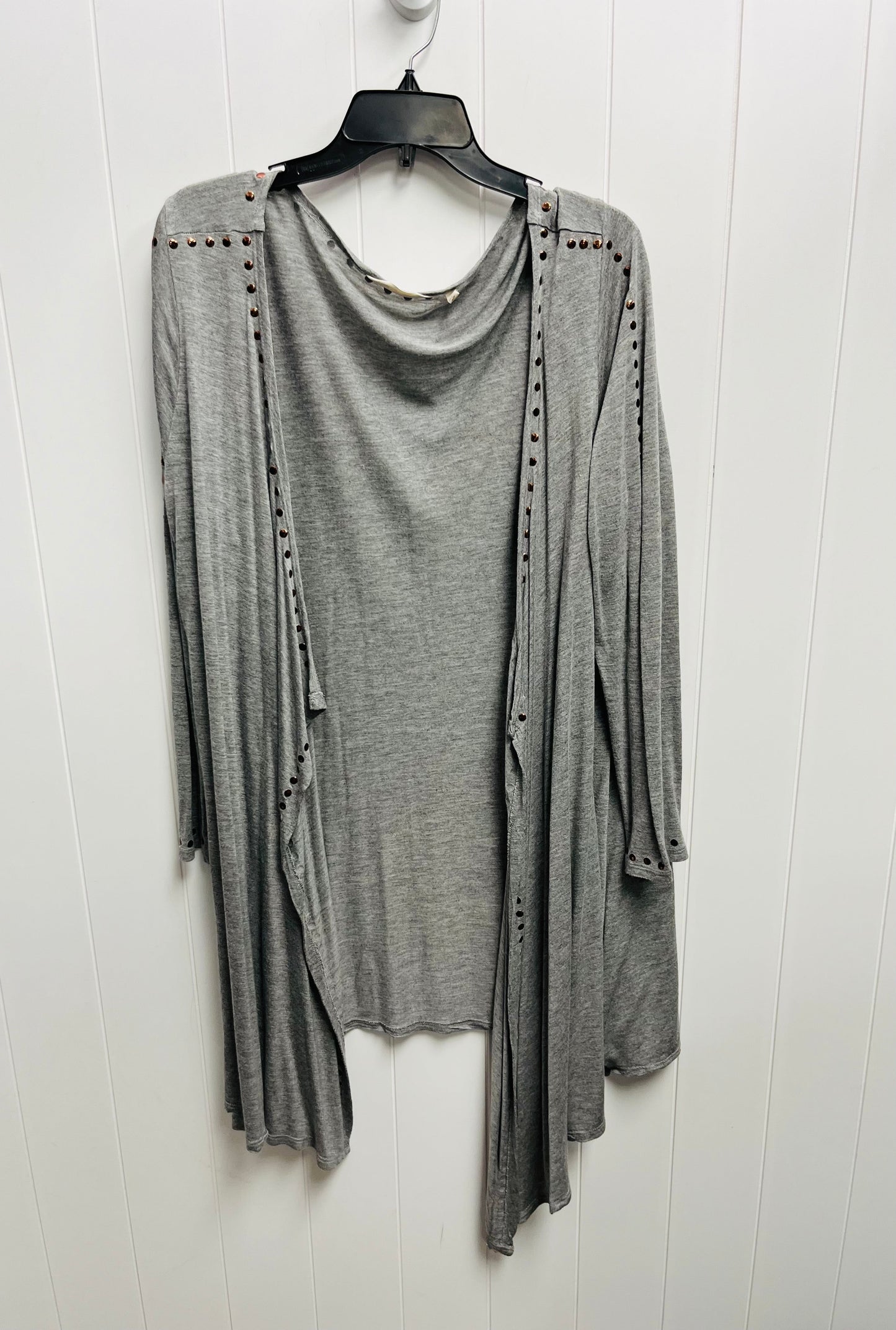 Cardigan By Soft Surroundings In Grey, Size: L