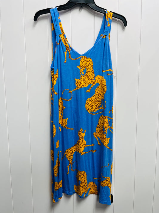 Dress Casual Short By Soma In Blue & Yellow, Size: M