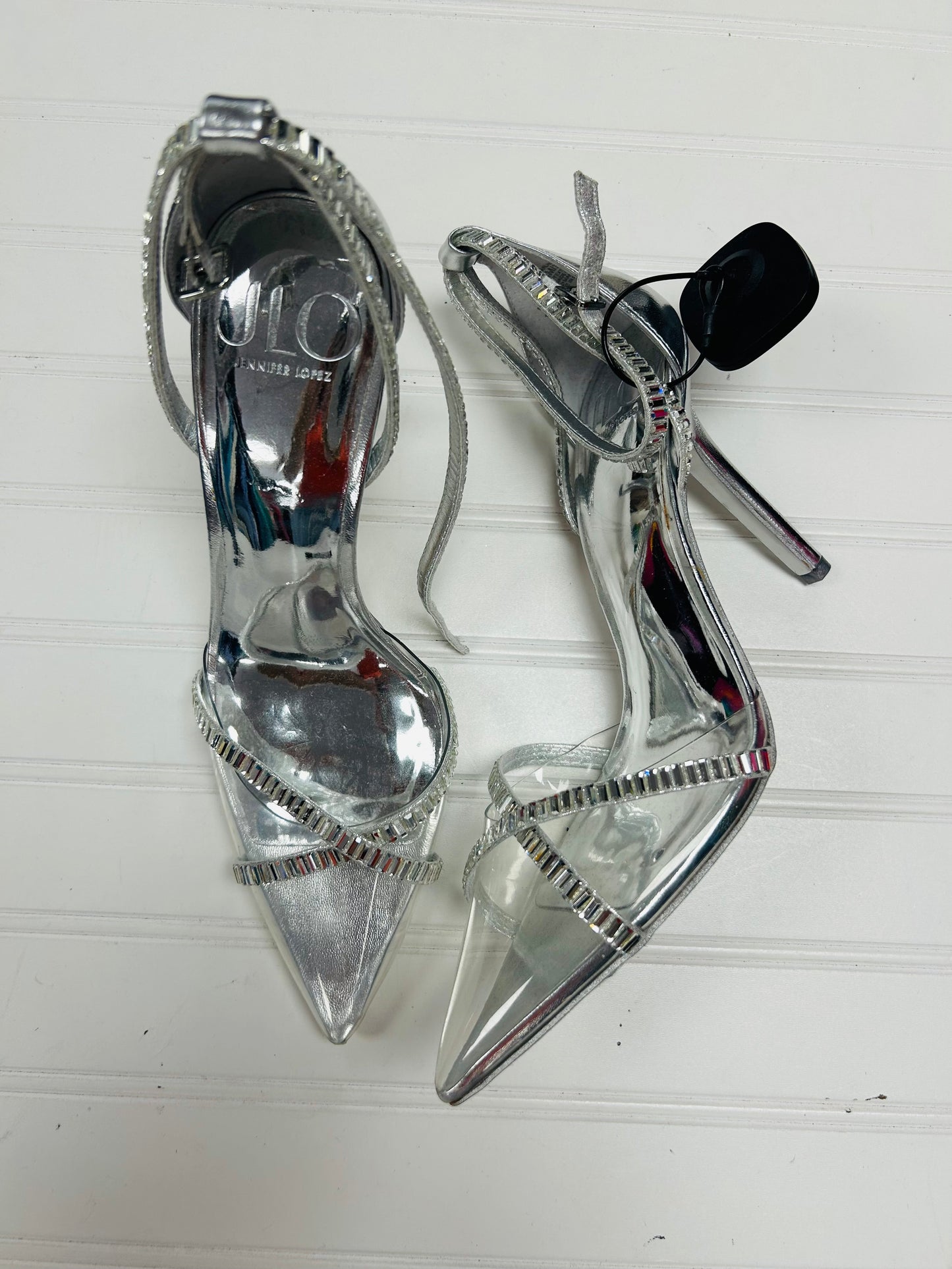 Shoes Heels Stiletto By Jennifer Lopez In Silver, Size: 8.5