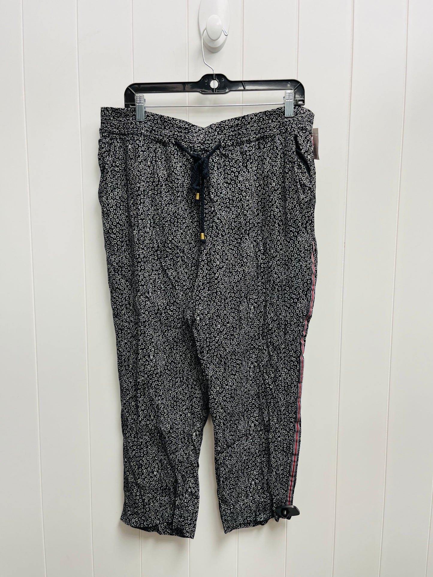 Pants Joggers By Anthropologie In Black & White, Size: Xl