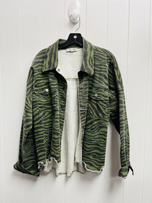 Jacket Denim By She + Sky In Green, Size: S