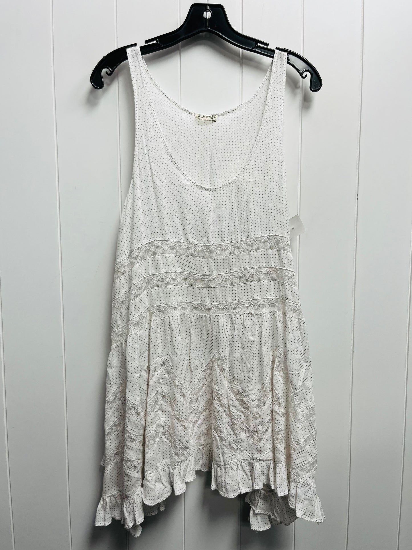 Tunic Sleeveless By Free People In Black & White, Size: M