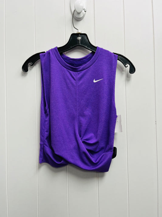 Athletic Tank Top By Nike Apparel In Purple, Size: S