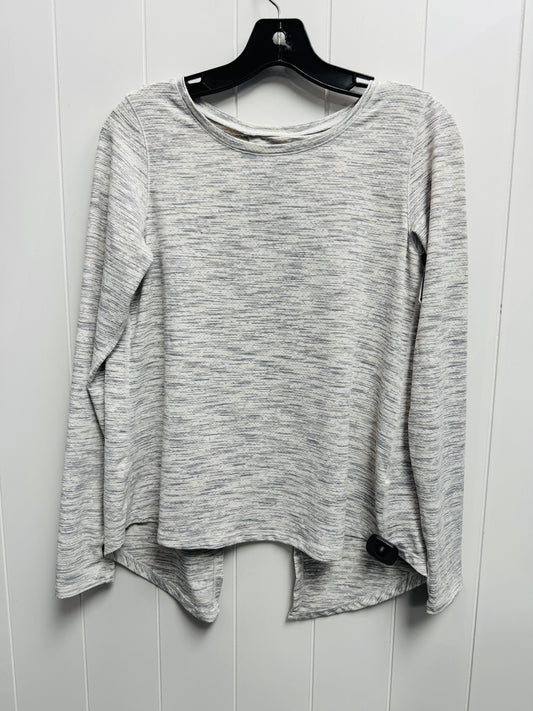 Athletic Top Long Sleeve Collar By Zyia In Grey, Size: M