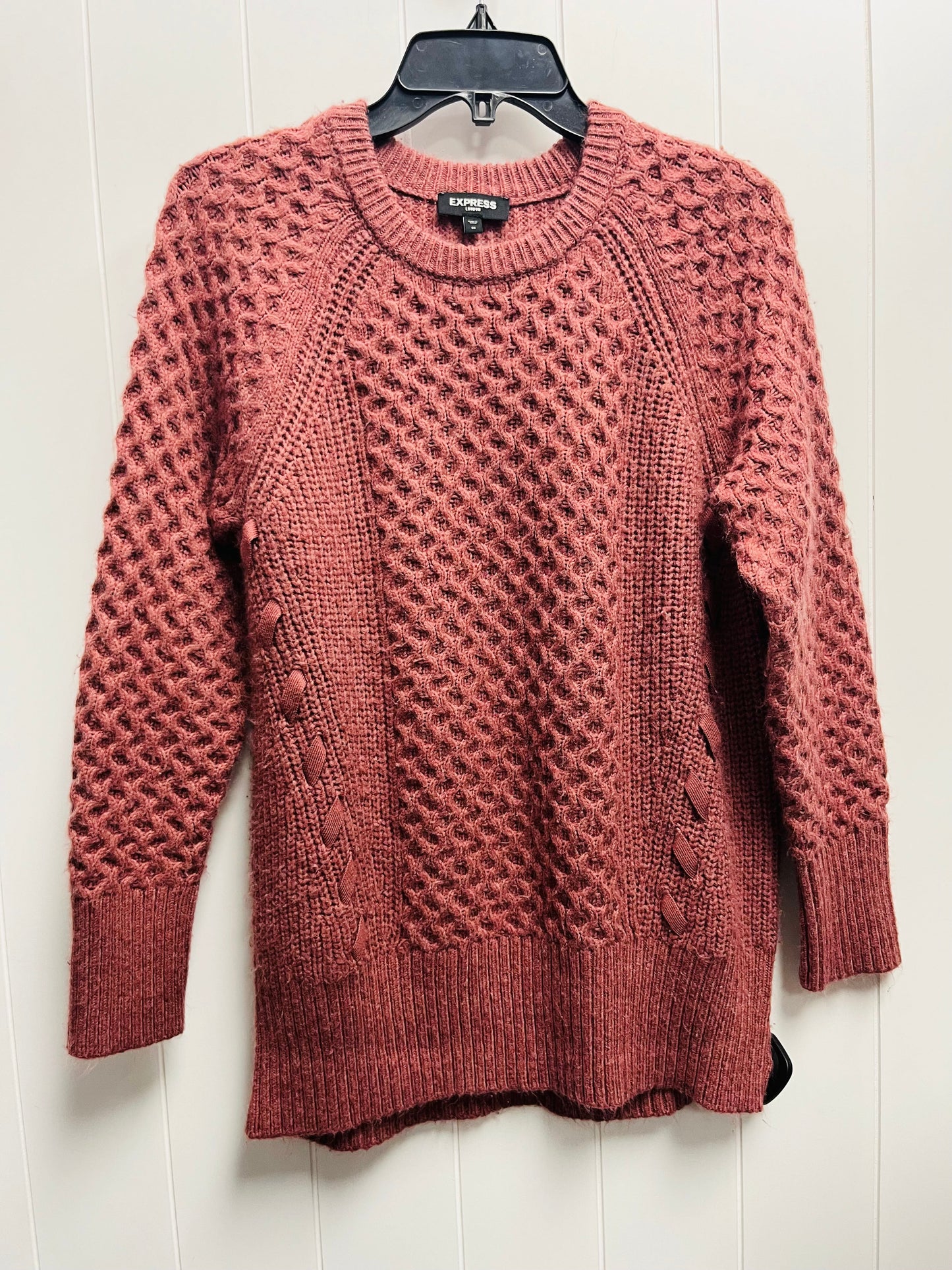 Sweater By Express In Mauve, Size: Xs