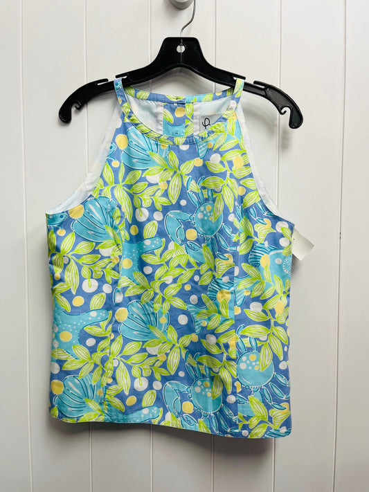 Top Sleeveless By Lilly Pulitzer In Blue & Green, Size: 10