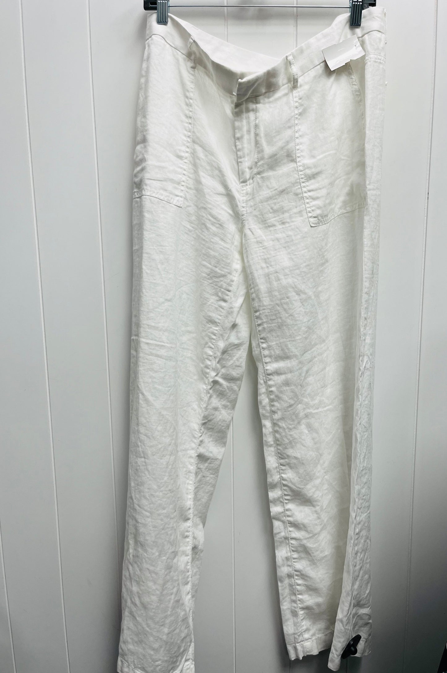 Pants Linen By Banana Republic In White, Size: 12