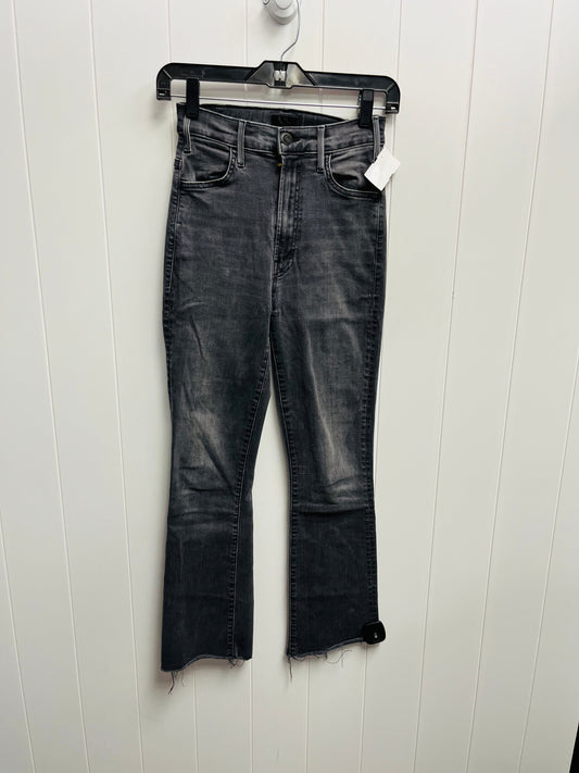 Jeans Straight By Mother In Black Denim, Size: 0