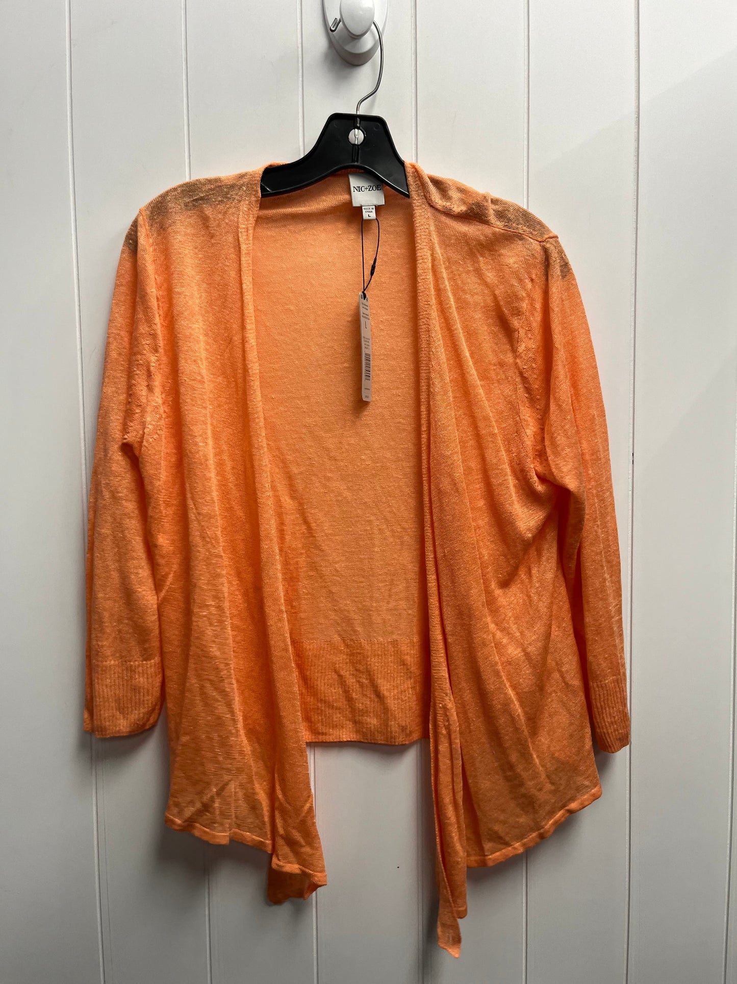 Cardigan By Nic + Zoe In Orange, Size: L