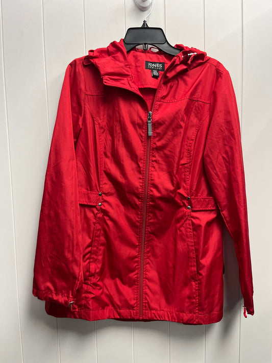 Jacket Windbreaker By Jones New York In Red, Size: M