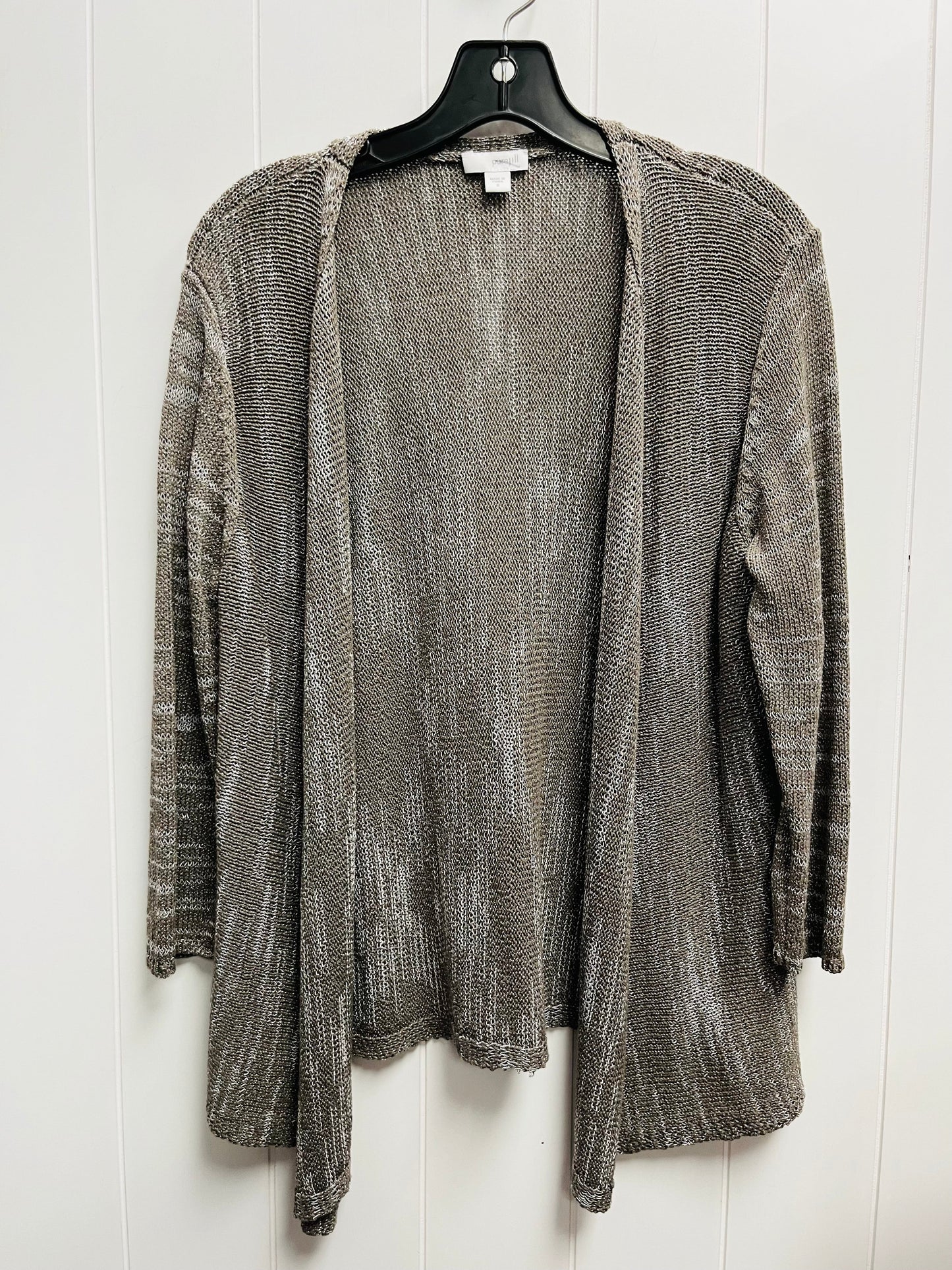 Sweater Cardigan By J. Jill In Taupe, Size: S