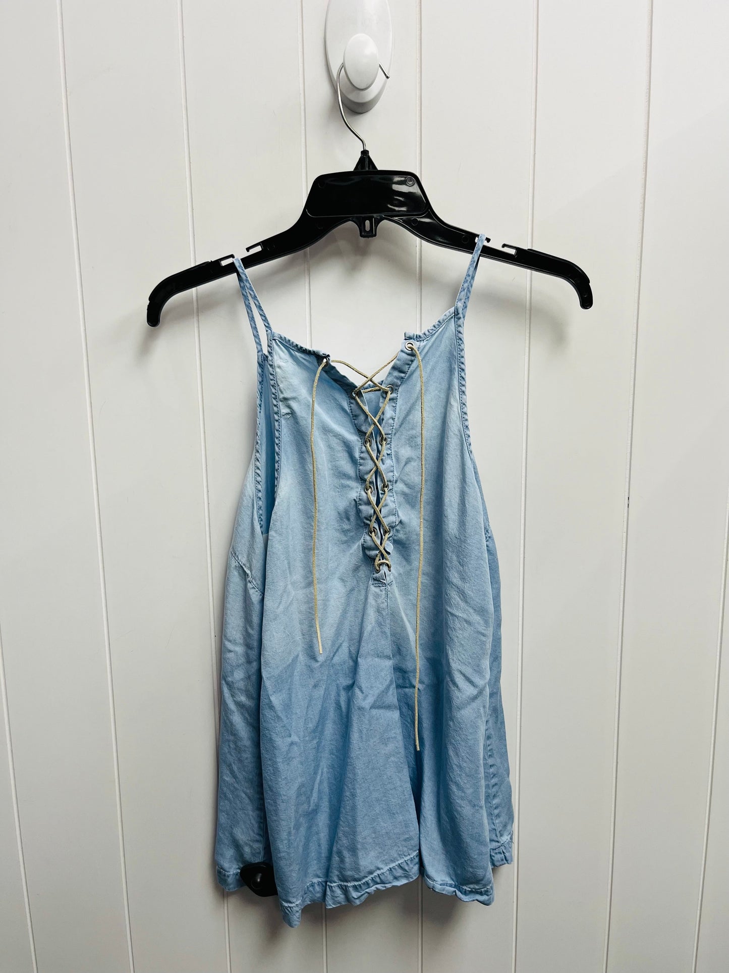 Top Sleeveless By Celebrity Pink In Blue Denim, Size: L