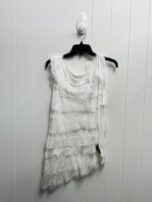 Blouse Sleeveless By MADE IN ITALY -  In White, Size: M