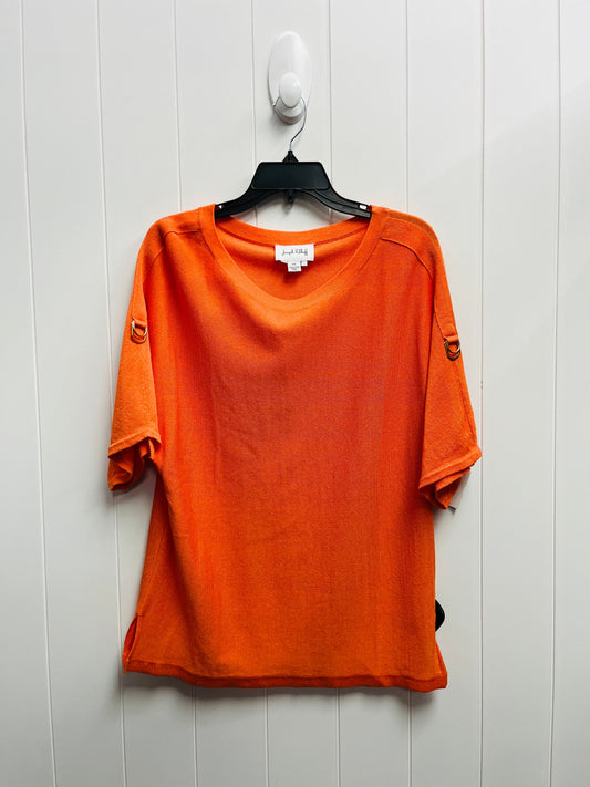 Top Short Sleeve By Joseph Ribkoff In Orange, Size: S