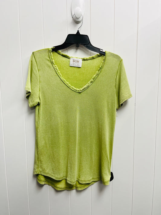 Top Short Sleeve By BRAND BAZAR -  In Green, Size: M