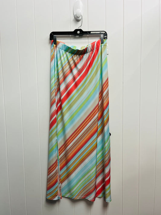 Skirt Maxi By Chicos In Blue & Green, Size: M