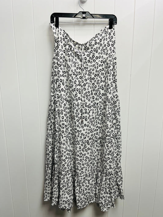 Skirt Maxi By Pink Lily In Black & White, Size: L