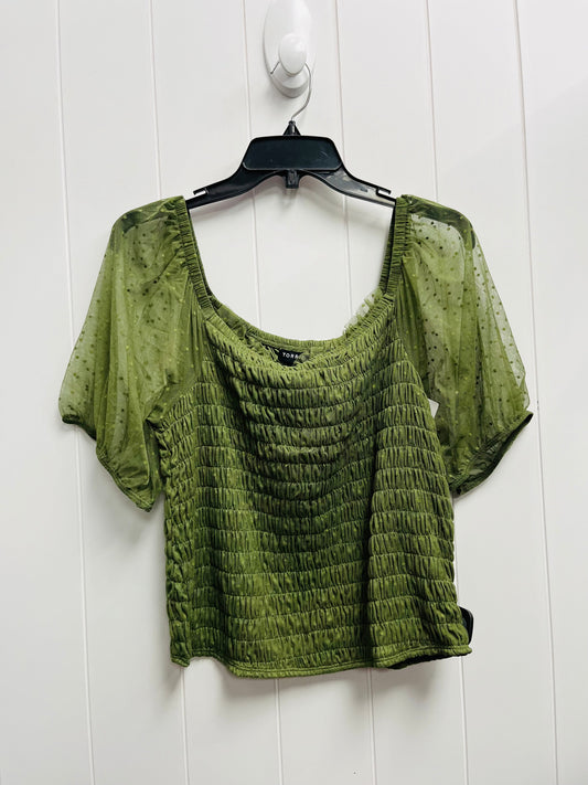 Top Short Sleeve By Torrid In Green, Size: 2