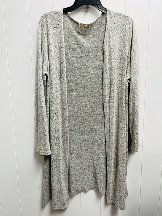 Sweater Cardigan By Clothes Mentor In Grey, Size: Xl