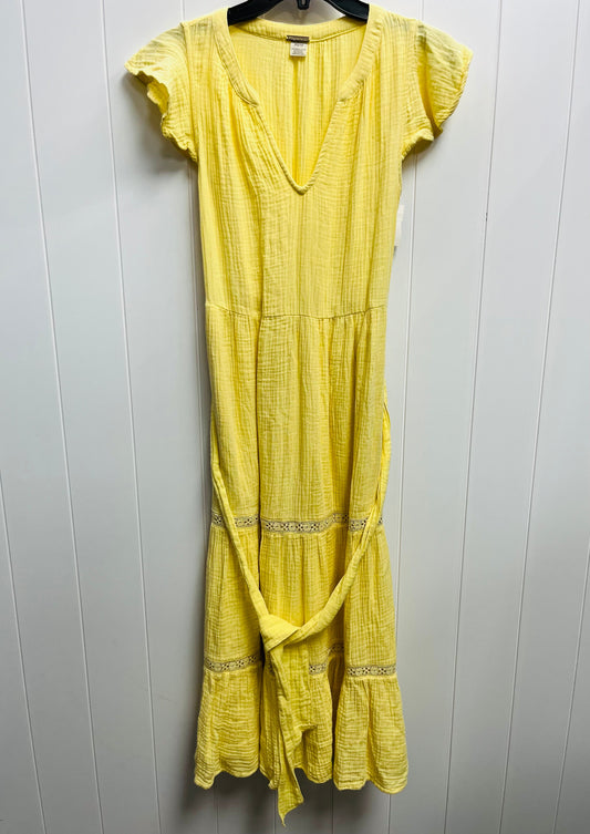 Dress Casual Midi By magaschoni In Yellow, Size: Xs