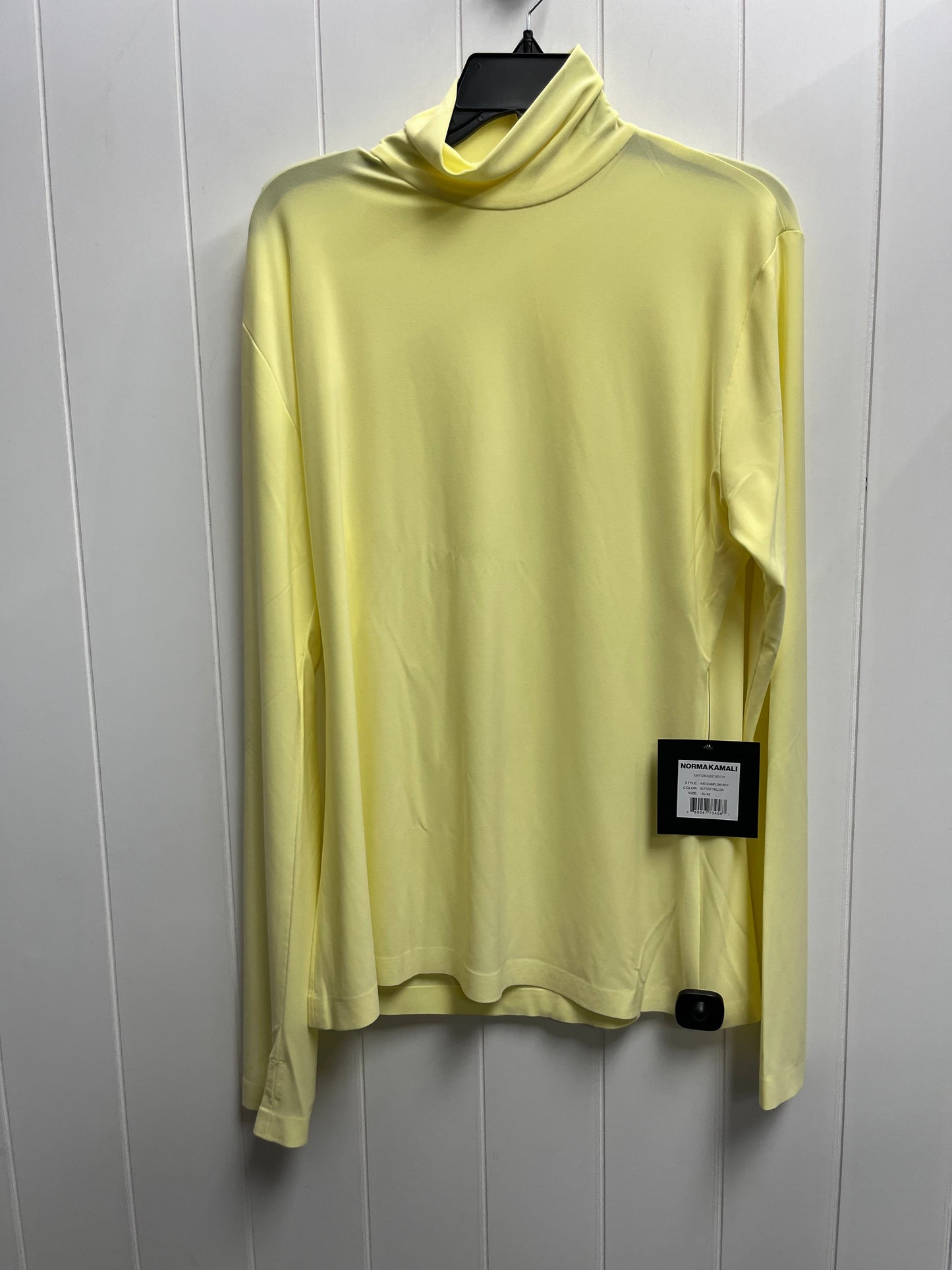 Top Long Sleeve By Norma Kamali In Yellow, Size: Xl