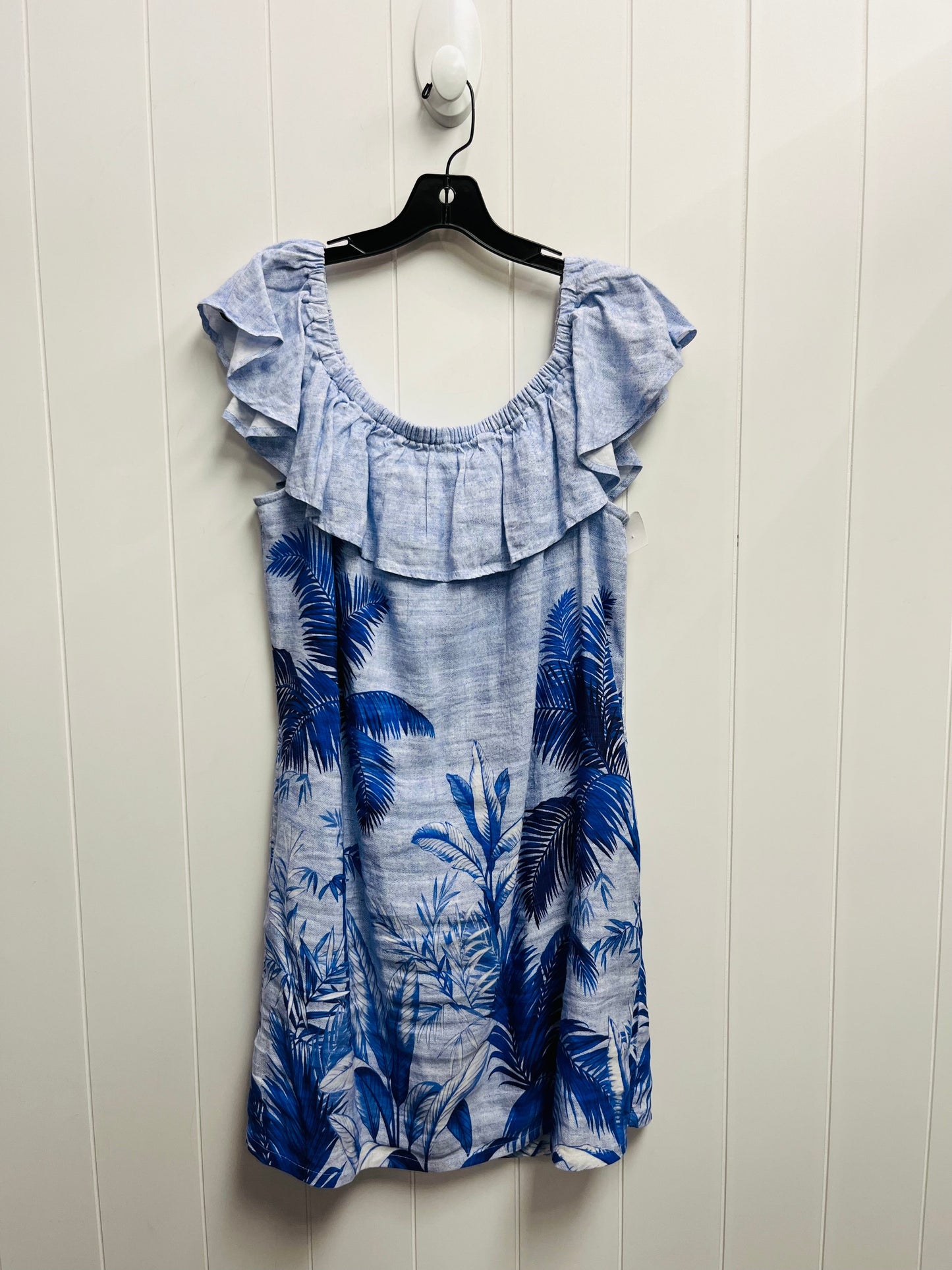 Dress Casual Short By Tommy Bahama In Blue & White, Size: L