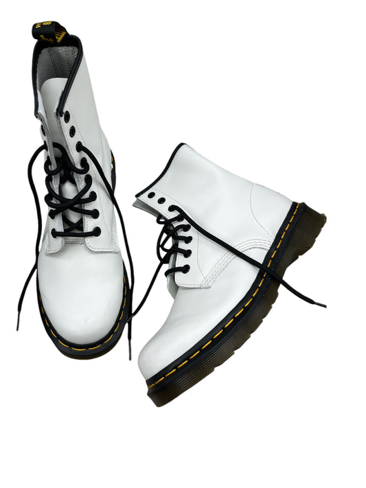 Boots Combat By Dr Martens In White, Size: 7