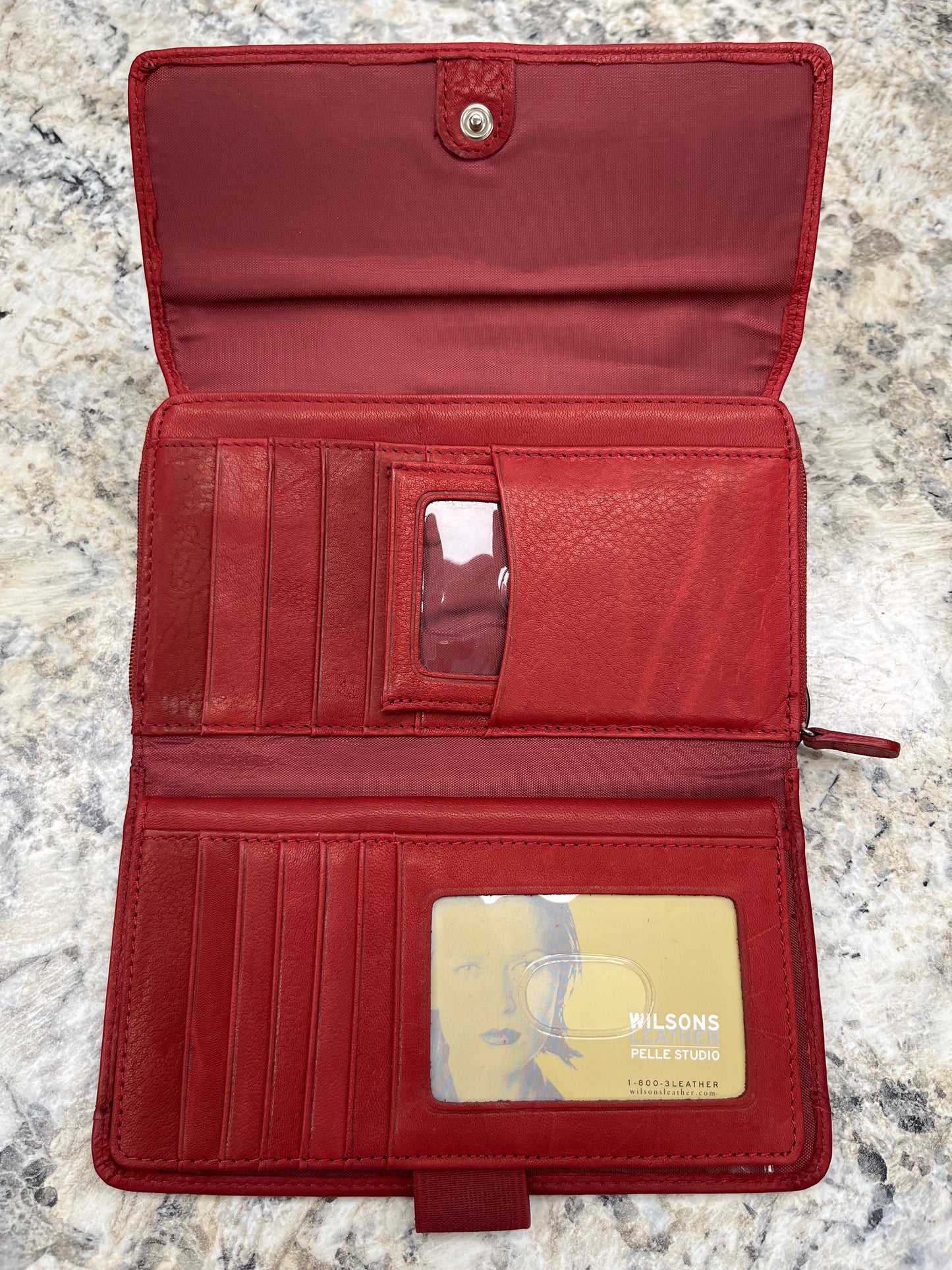 Wallet Leather By Wilsons Leather, Size: Medium