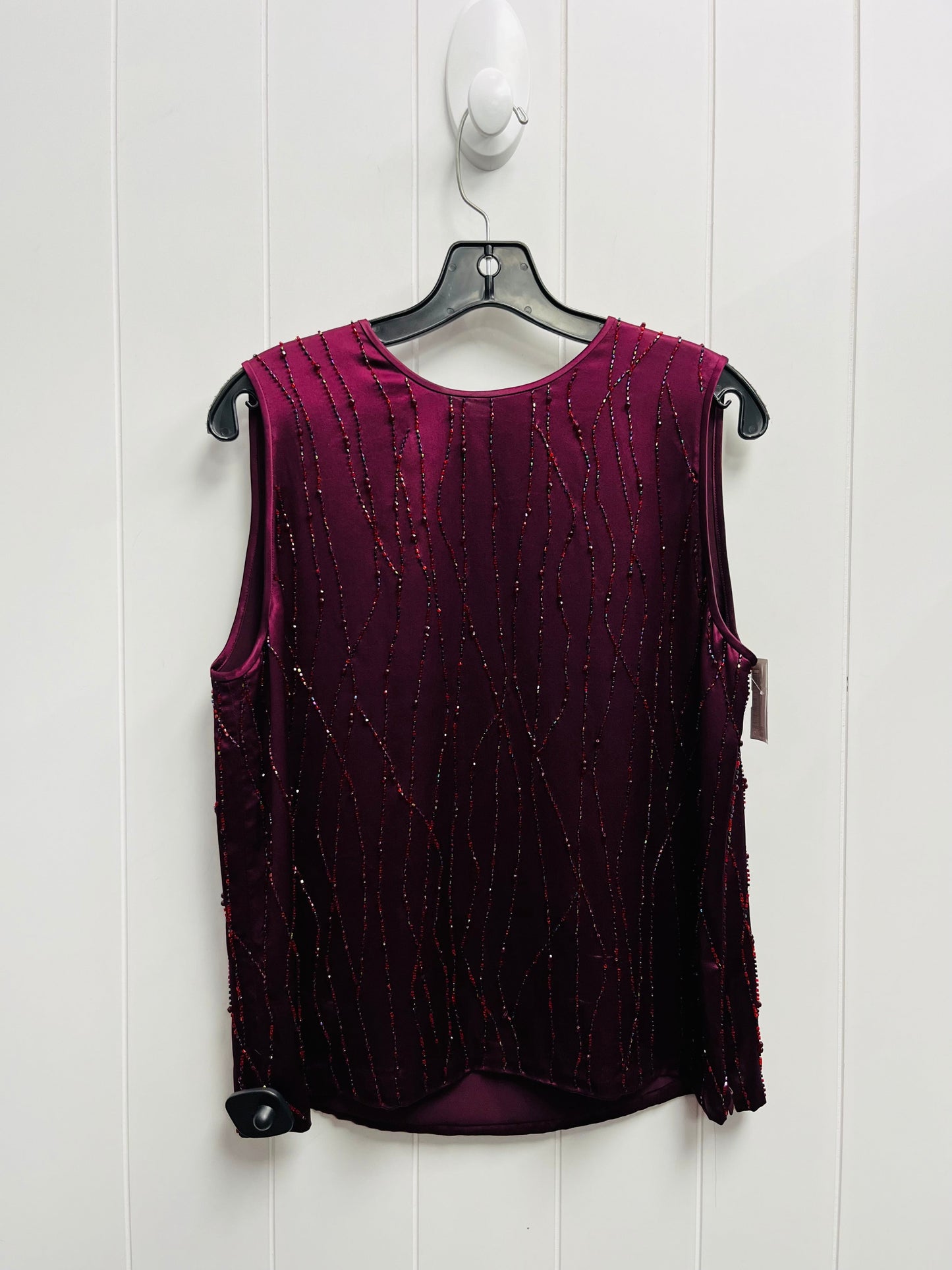 Blouse Sleeveless By Dana Buchman In Purple, Size: 8