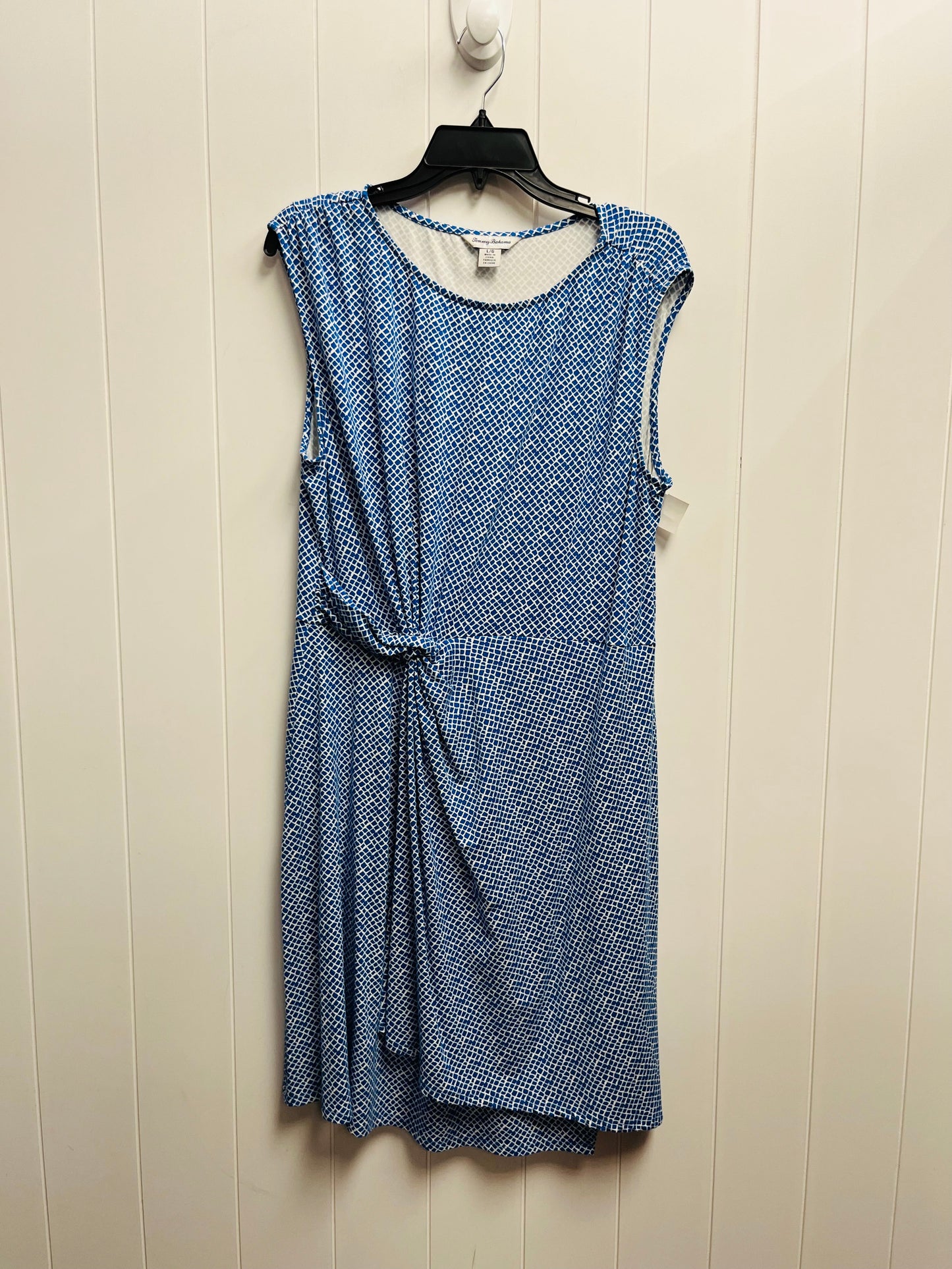 Dress Work By Tommy Bahama In Blue & White, Size: L