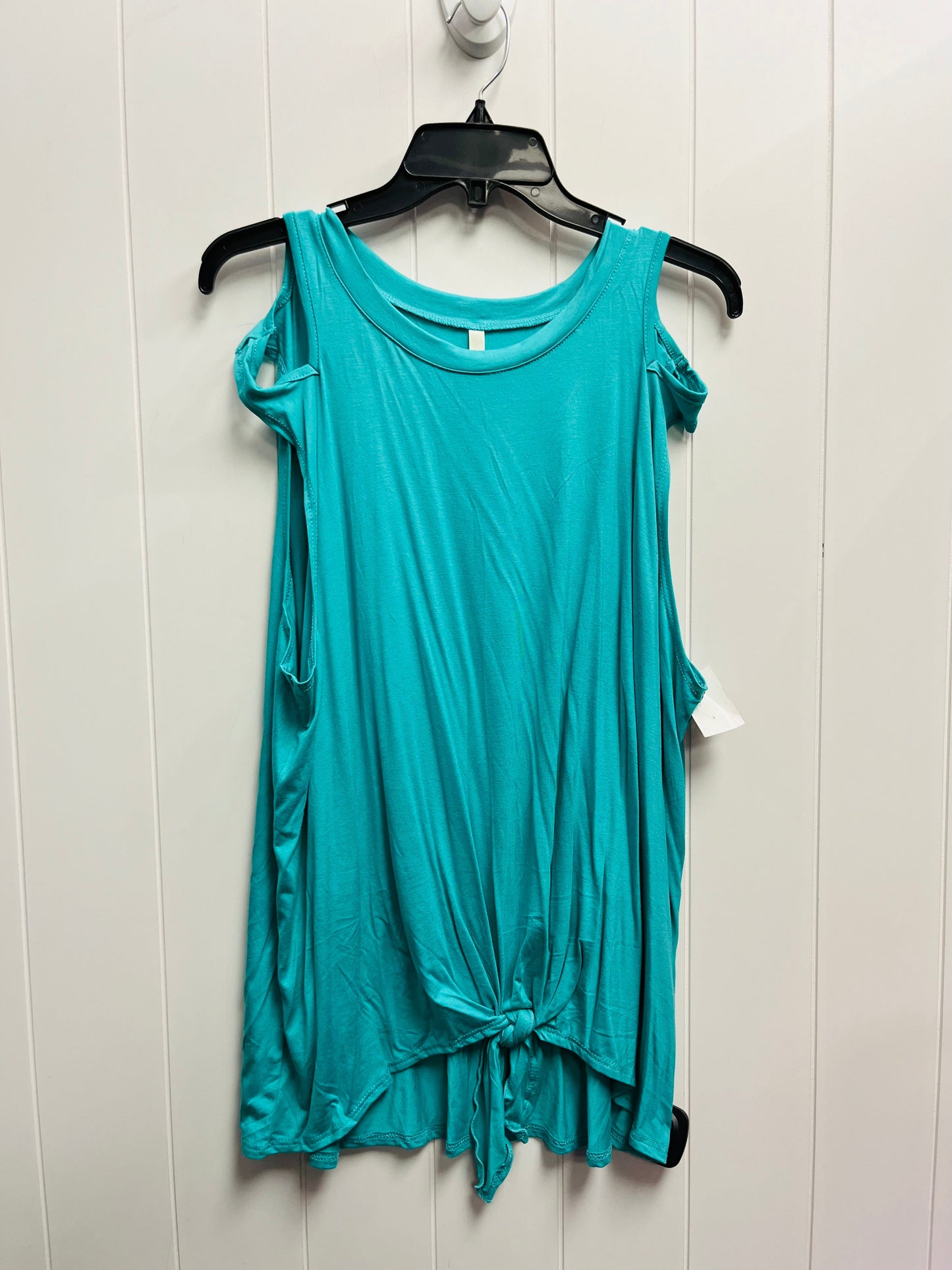 Top Sleeveless By Celeste In Teal, Size: 2x