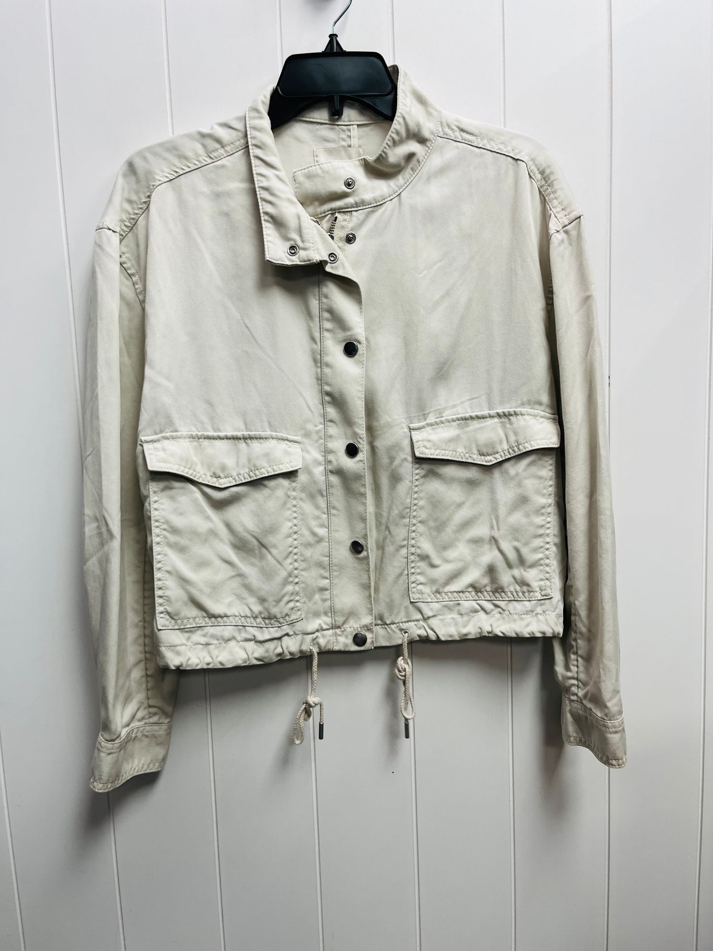 Jacket Utility By Loft In Tan, Size: S