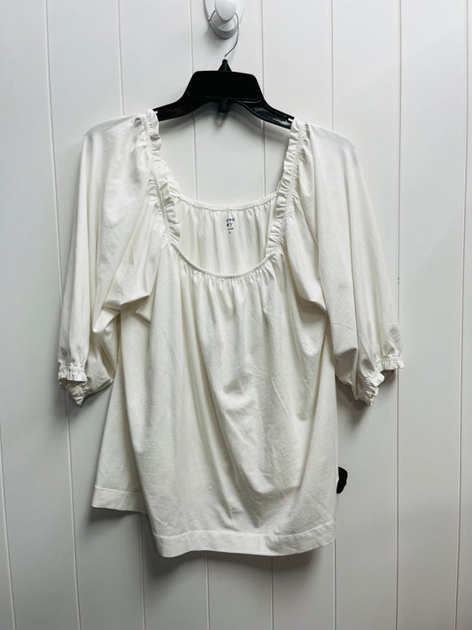 Top Long Sleeve By Crown And Ivy In White, Size: M