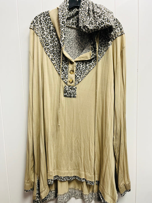 Top Long Sleeve By White Birch In Animal Print, Size: 3x