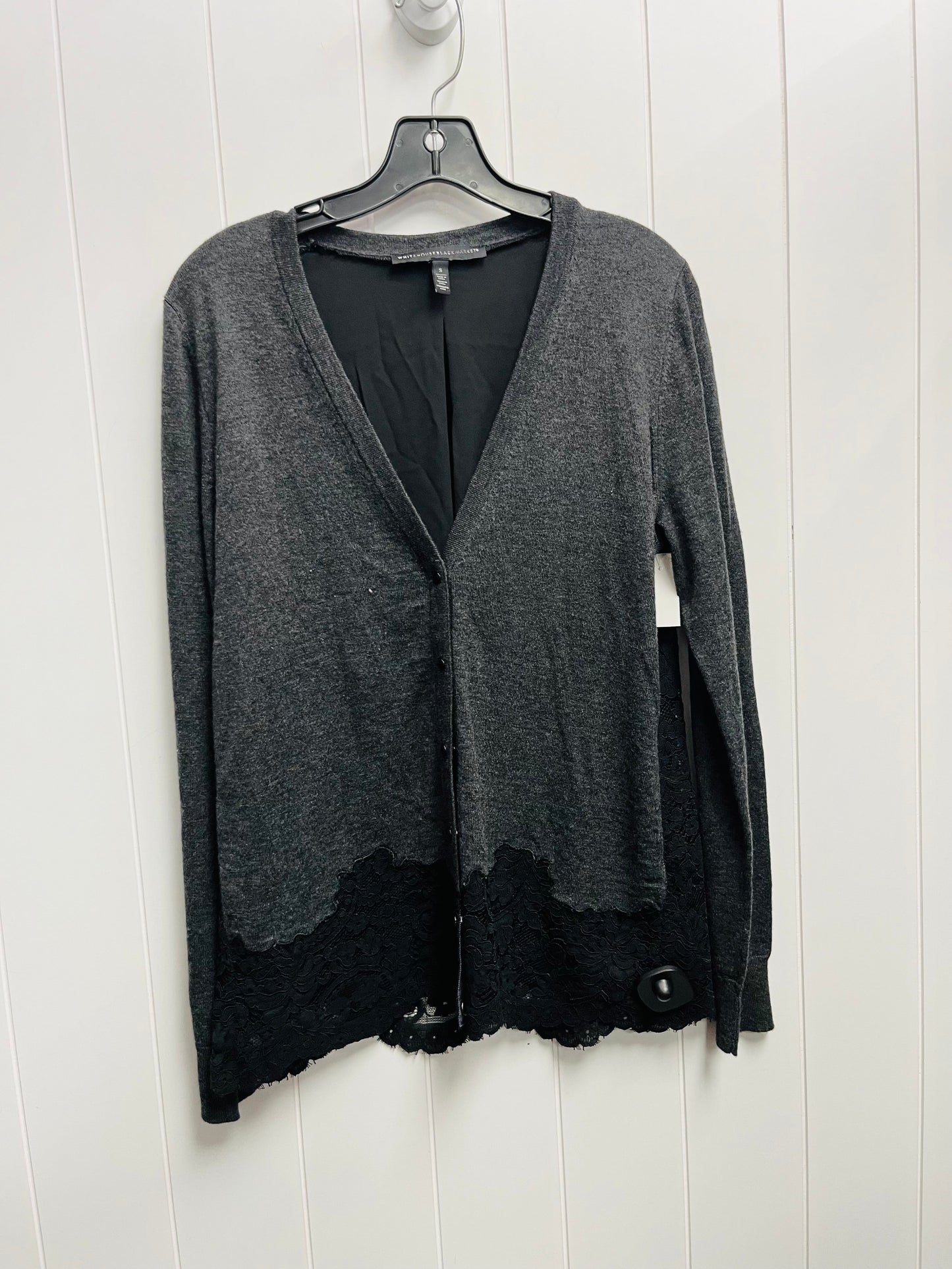 Sweater Cardigan By White House Black Market In Grey, Size: S