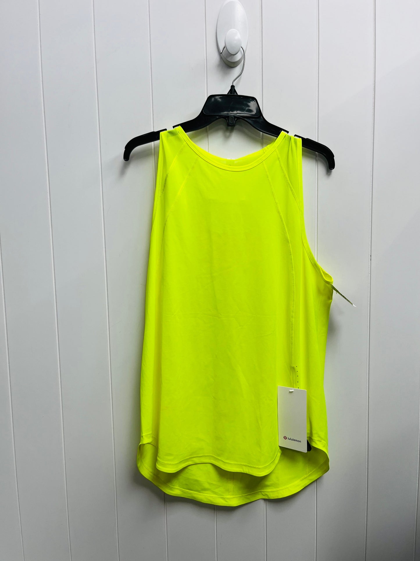 Athletic Tank Top By Lululemon In Yellow, Size: 12