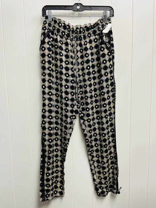 Pants Joggers By Anthropologie In Black & Cream, Size: S