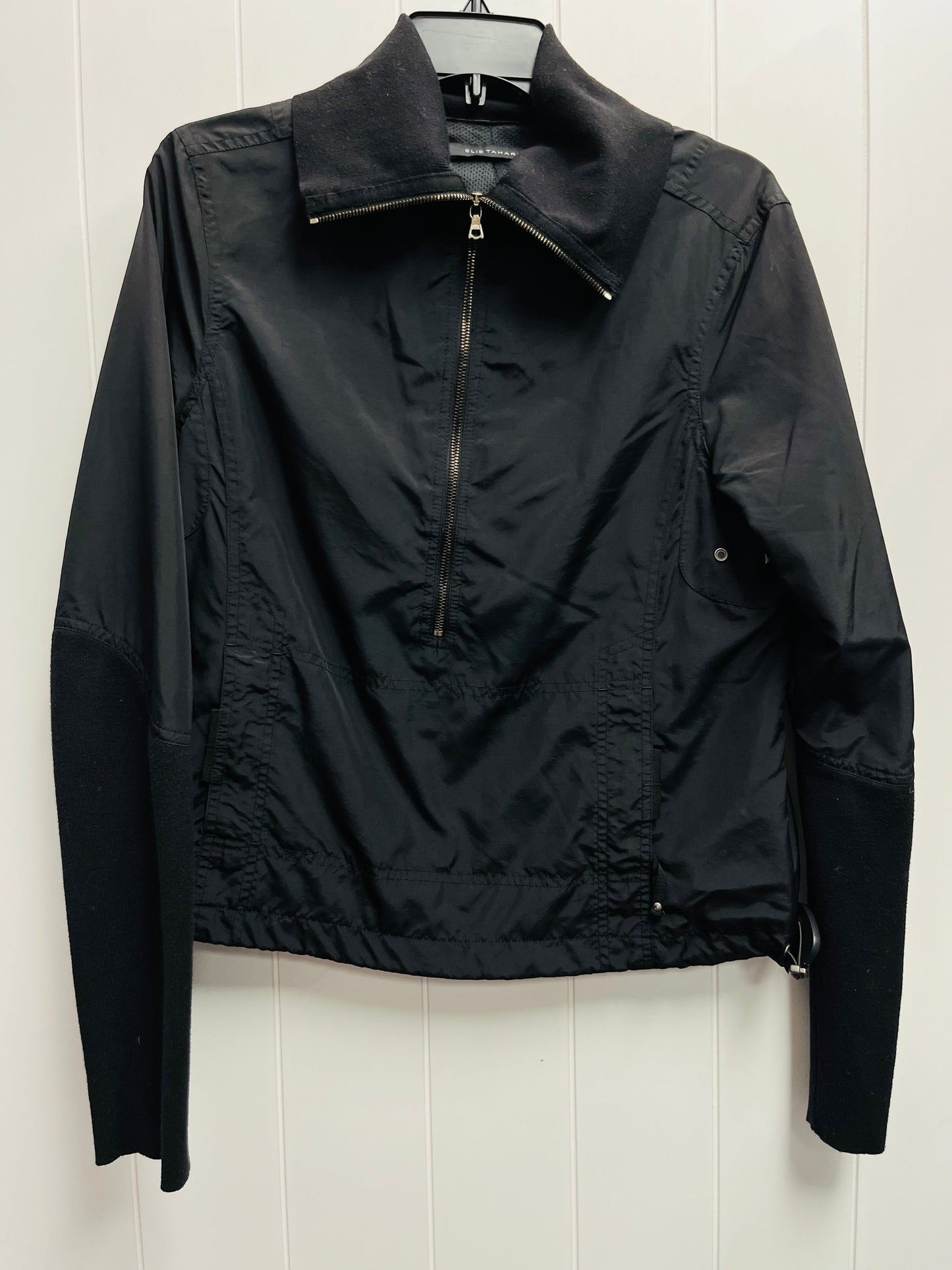 Jacket Windbreaker By Tahari By Arthur Levine In Black, Size: L