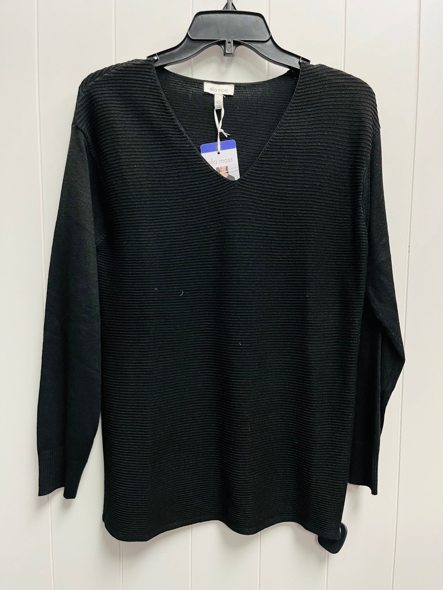 Sweater By Ella Moss In Black, Size: Xs