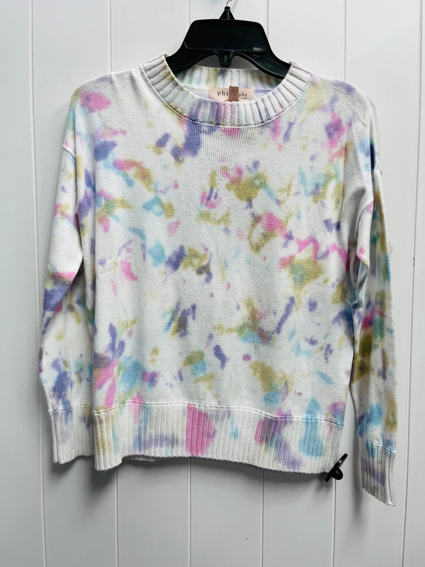 Sweater By Philosophy In Pink & Purple, Size: Xs