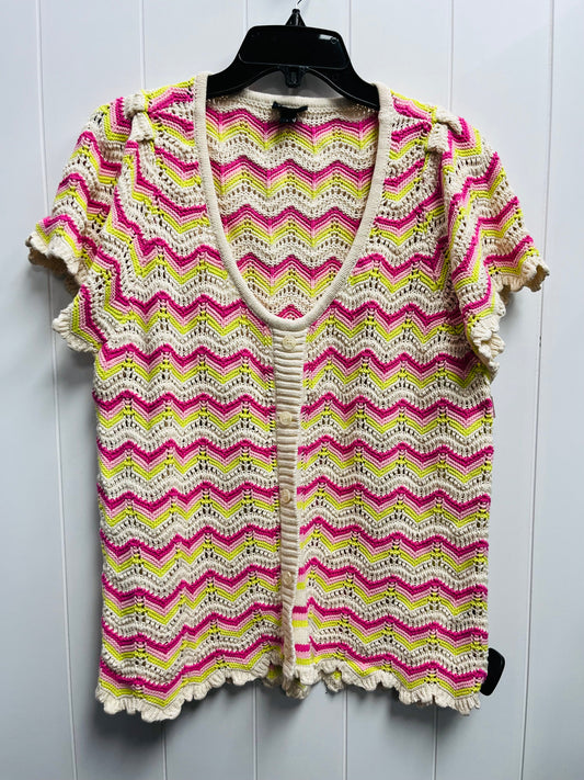 Top Short Sleeve By Torrid In Pink & Yellow, Size: 1x