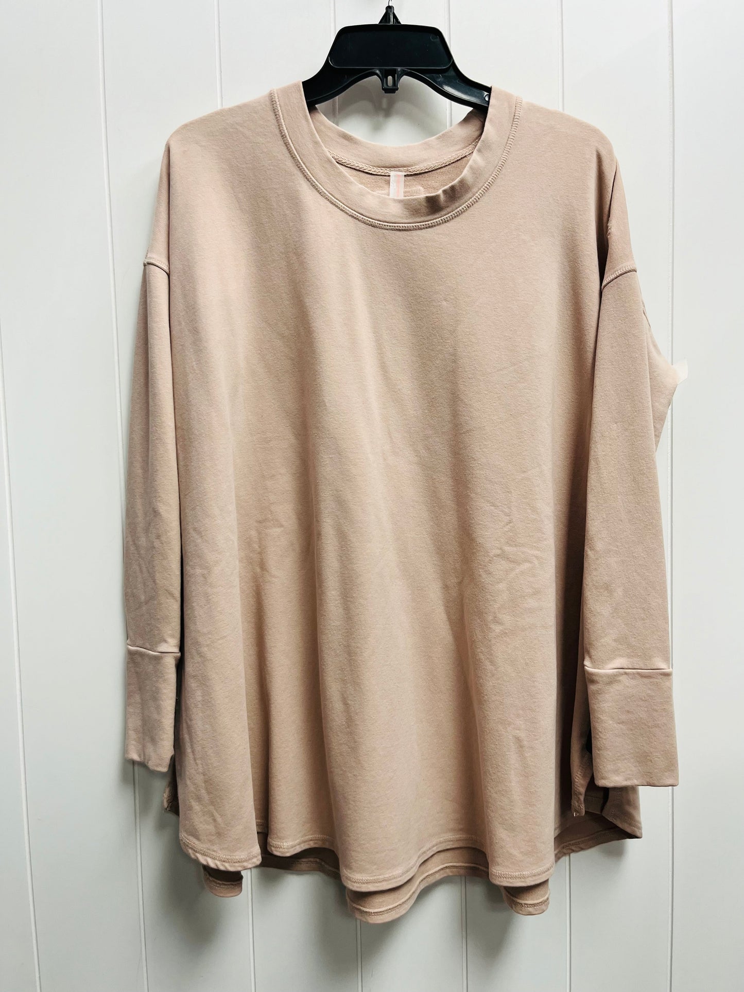 Top Long Sleeve By Free People In Taupe, Size: Xs