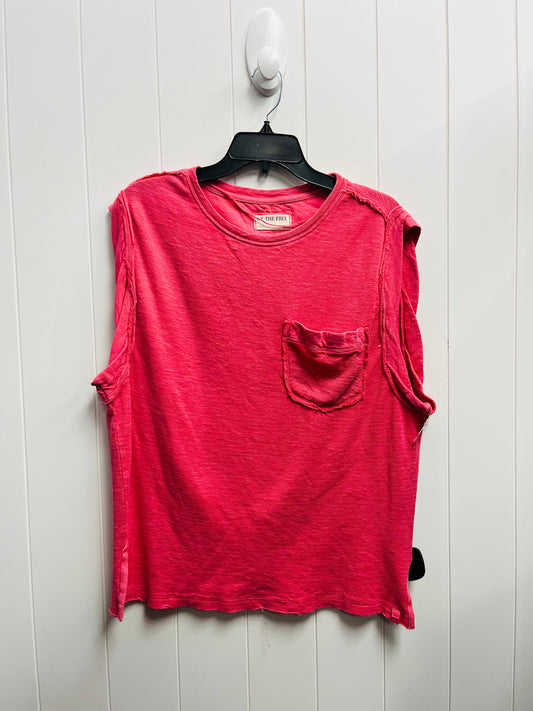 Top Short Sleeve By Free People In Coral, Size: Xs