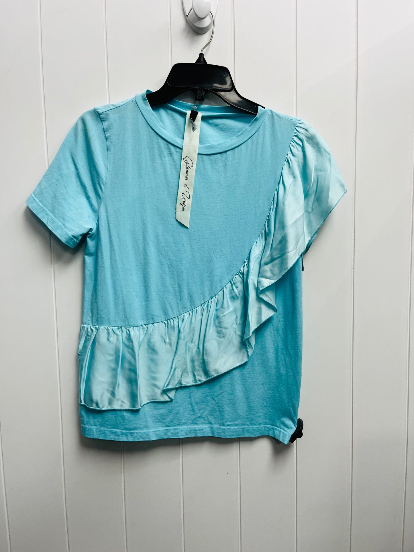 Top Short Sleeve By Cmc In Blue, Size: S